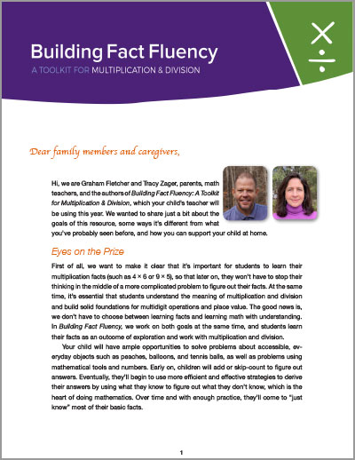 Multiplication and Division - Toolkit Family Letter