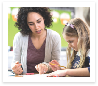Teacher and student
