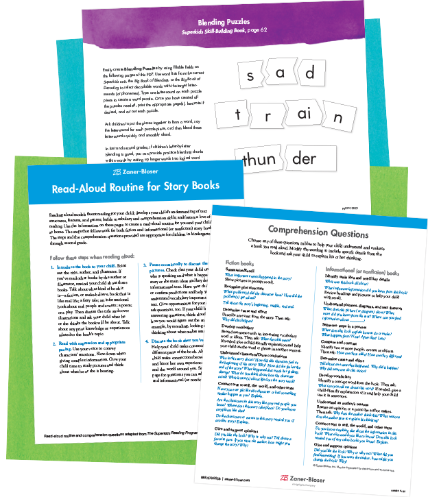 Read Aloud sample pages